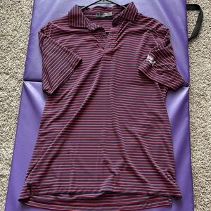 G/FORE Navy and Red Performance Polo Shirt